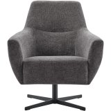 Draaifauteuil Gudo stof mito onyx