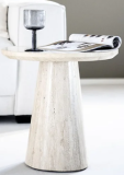 Bijzettafel Aiven travertin natuursteen