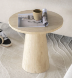 Bijzettafel Aiven travertin natuursteen