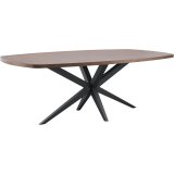 Eettafel Mascaro deens ovaal 250 x 128 dark mango