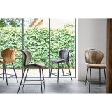 Barkruk Tantini cognac microvezel