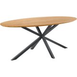 Eettafel Aska ovaal 200x100 teak naturel brushed