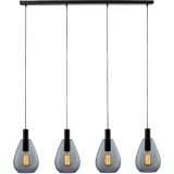 Hanglamp Felinio smoke glas 4 lichts