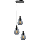 Hanglamp Felinio smoke glas 3 lichts