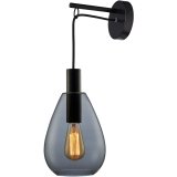 Wandlamp Felinio smoke glas 1 lichts