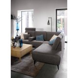 Hoekbank Davanti pocket HR zitting donkergrijs rechts