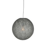 Hanglamp Twist grijs vlas, 30x120 cm