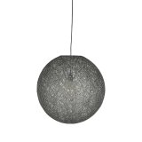 Hanglamp Twist grijs vlas, 30x120 cm