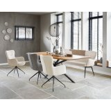 Eettafel Aska 160 x 90 teak naturel brushed