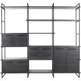 Wandkast Sistema H226 x B244 x D45 noir