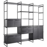 Wandkast Sistema H226 x B244 x D45 noir
