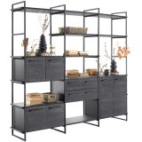 Wandkast Sistema H226 x B244 x D45 noir