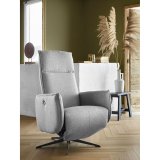 Relaxfauteuil Moio HR-schuim zitting zinc
