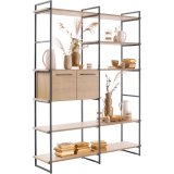 Wandkast Sistema 226x166x45 cm Misty Oak