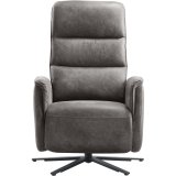 Relaxfauteuil Volgere Grijs met verstelbare rug en voetensteun