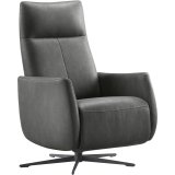 Relaxfauteuil Lanciare (draaibaar) in microleder bull 67 antraciet