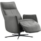 Relaxfauteuil Lanciare (draaibaar) in microleder bull 67 antraciet