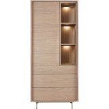 Opbergkast Famosa 1 deurs 3 lades 3 open vakken misty oak decor