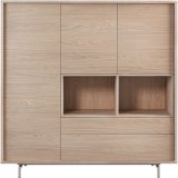 Opbergkast Famosa bruin 150x150x45 cm