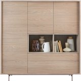 Opbergkast Famosa bruin 150x150x45 cm