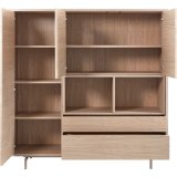 Opbergkast Famosa bruin 150x150x45 cm