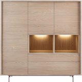 Opbergkast Famosa bruin 150x150x45 cm
