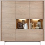 Opbergkast Famosa bruin 150x150x45 cm