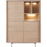 Opbergkast Famosa bruin 136x102x45 cm