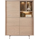 Opbergkast Famosa bruin 136x102x45 cm