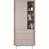 Opbergkast Famosa grijs 187x83x45 cm