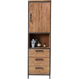 Boekenkast Romaro 190 x 55 teak mix rough