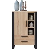 Opbergkast Verato 150 x 100 naturel grey