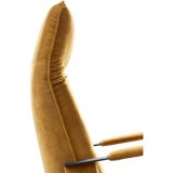 Relaxfauteuil Seduto HR-schuim zitting handmatig verstelbaar gold