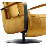 Relaxfauteuil Seduto HR-schuim zitting handmatig verstelbaar gold