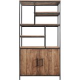 Boekenkast Romaro 190 x 98 teak mix rough