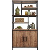 Boekenkast Romaro 190 x 98 teak mix rough