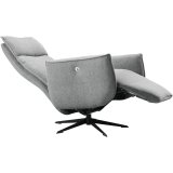 Relaxfauteuil Moio HR-schuim zitting zinc