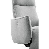 Relaxfauteuil Moio HR-schuim zitting zinc