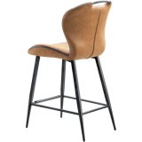 Barkruk Tantini cognac microvezel