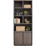 Boekenkast Lavio 210 x 86 grafiet