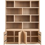 Boekenkast Lavio 210x164 natural grey