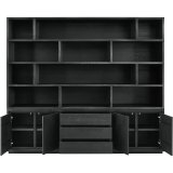 Boekenkast Lavio 210 x 242 black