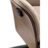 Relaxfauteuil Serio (draaibaar) microleder bull 84 clay