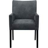 Armstoel Avanza microleder dakota 68 dark grey