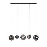Hanglamp Macato smoke glas 5 lichts