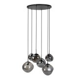 Hanglamp Macato smoke glas 6 lichts