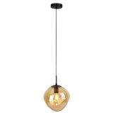 Hanglamp Macao amber glas 1 lichts