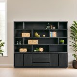 Boekenkast Lavio 210 x 242 black