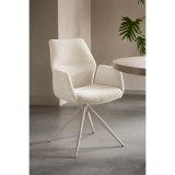 Armstoel Faido stof touch pearl