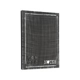 Memobord Notes zwart metaal, 36x3x46 cm